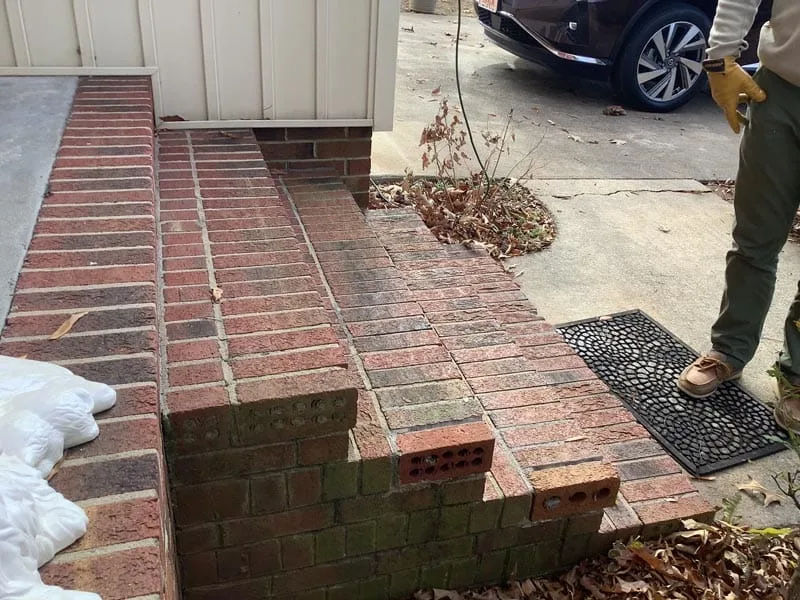 Porch railing, before