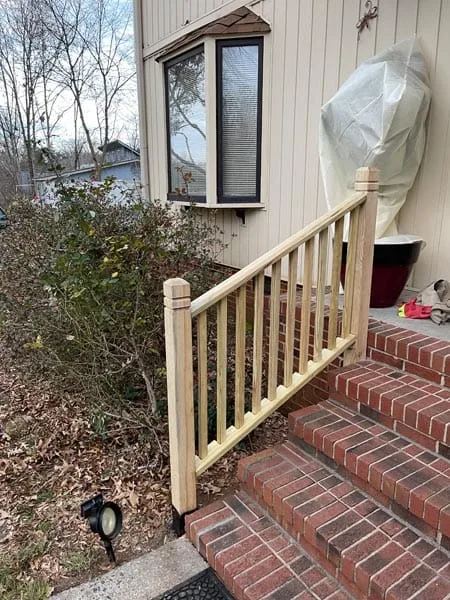 Porch railing, after