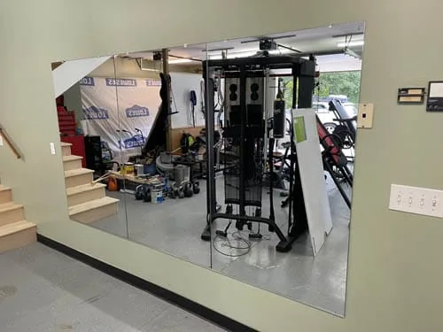 Gym mirror installation